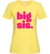 Жіноча футболка BIG sister рожевий напис Лимонний фото