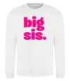Свитшот BIG sister рожевий напис Белый фото