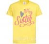Дитяча футболка BIG sister розовая надпись Лимонний фото