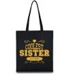 Эко-сумка Coolest sister ever Черный фото