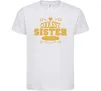 Детская футболка Coolest sister ever Белый Детская футболка Coolest sister ever Белый фото