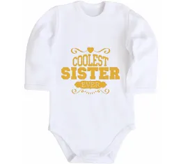 Дитячий бодік Just be cool Білий фото