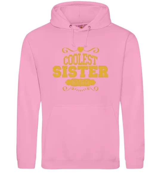 Жіноча толстовка (худі) Coolest sister ever Рожевий фото