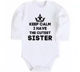 Детский боди Keep calm and eat borsch Белый фото