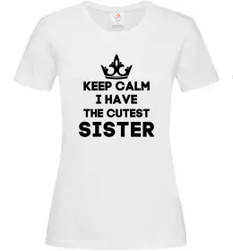 Женская футболка Keep Calm And Say Cheese Белый фото Женская футболка Keep Calm And Say Cheese Белый фото