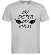 Чоловіча футболка My sister my angel Сірий фото