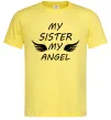 Чоловіча футболка My sister my angel Лимонний фото