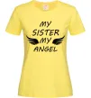 Жіноча футболка My sister my angel Лимонний фото