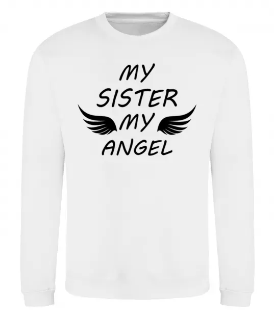 Світшот My sister my angel Білий фото