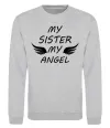 Світшот My sister my angel Сірий меланж фото