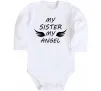 Детский боди My sister my angel Белый фото