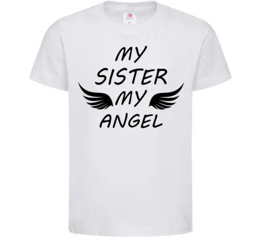 Детская футболка My sister my angel Белый фото