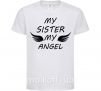 Детская футболка My sister my angel Белый фото