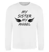 Свитшот My sister my angel Белый фото