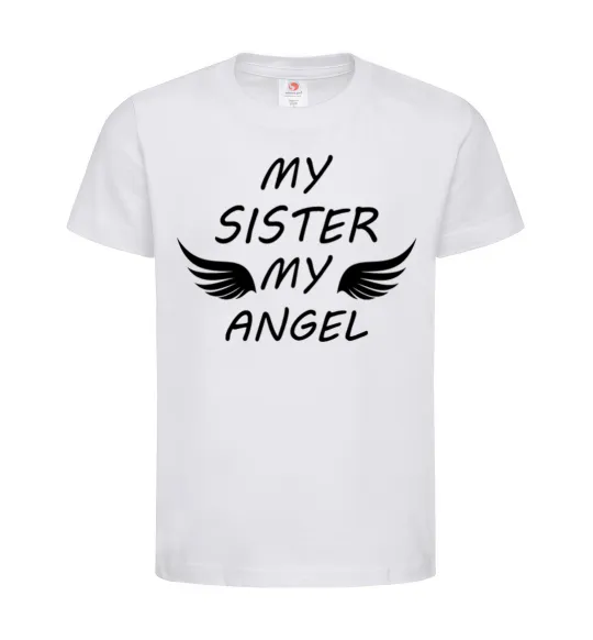 Дитяча футболка My sister my angel Білий фото