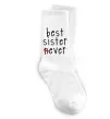 Носки Best sister never-ever Белый фото