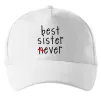 Кепка Best sister never-ever Белый Кепка Best sister never-ever Белый фото