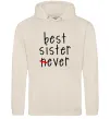 Женская толстовка (худи) Best sister never-ever Таш фото