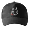 Кепка Best sister never-ever Черный Кепка Best sister never-ever Черный фото