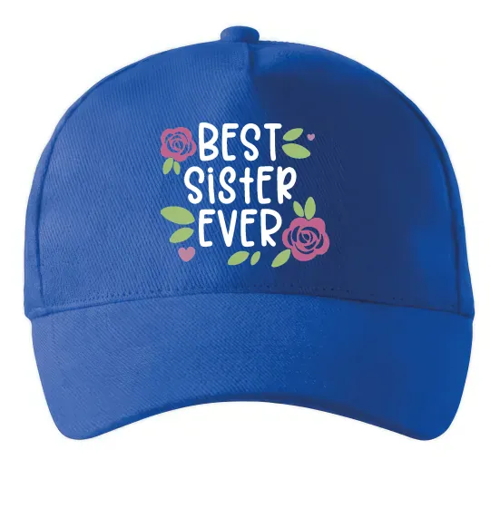 Кепка Best sister ever Ярко-синий фото