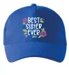 Кепка Best sister ever Ярко-синий фото