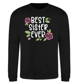 Свитшот Best sister ever Черный фото