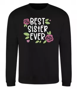 Свитшот Best sister ever Черный фото