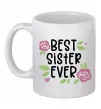 Чашка керамічна Best sister ever Білий Чашка керамічна Best sister ever Білий фото