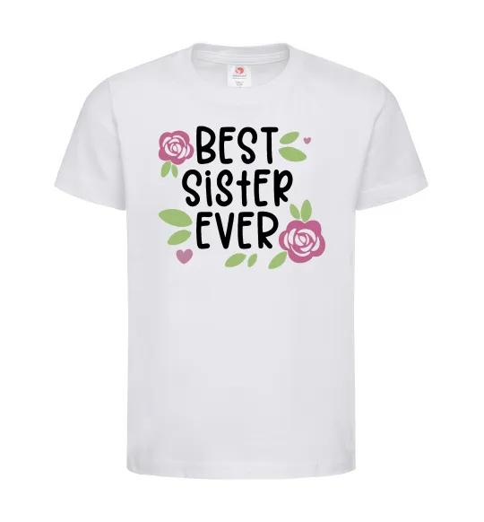 Детская футболка Best sister ever Белый фото