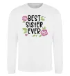 Свитшот Best sister ever Белый фото