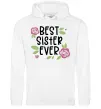 Женская толстовка (худи) Best sister ever Белый Женская толстовка (худи) Best sister ever Белый фото