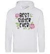 Женская толстовка (худи) Best sister ever Серый меланж Женская толстовка (худи) Best sister ever Серый меланж фото