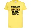 Детская футболка Coolest sister in the galaxy she is Лимонный фото