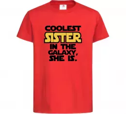 Детская футболка Two cool Красный фото