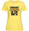 Жіноча футболка Coolest sister in the galaxy she is Лимонний фото