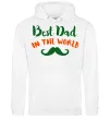 Мужская толстовка (худи) Best dad in the world вуса Белый Мужская толстовка (худи) Best dad in the world вуса Белый фото