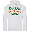 Мужская толстовка (худи) Best dad in the world вуса Серый меланж Мужская толстовка (худи) Best dad in the world вуса Серый меланж фото