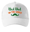Кепка Best dad in the world вуса Білий фото