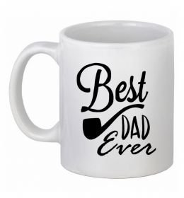 Чашка керамическая Best dad ever - трубка