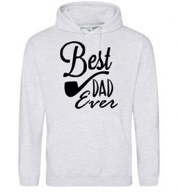 Мужская толстовка (худи) Best dad ever - трубка
