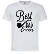 Мужская футболка Best dad ever - трубка Белый фото