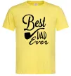 Мужская футболка Best dad ever - трубка Лимонный фото