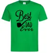 Мужская футболка Best dad ever - трубка Зеленый фото