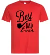 Мужская футболка Best dad ever - трубка Красный фото