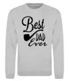 Свитшот Best dad ever - трубка Серый меланж Свитшот Best dad ever - трубка Серый меланж фото