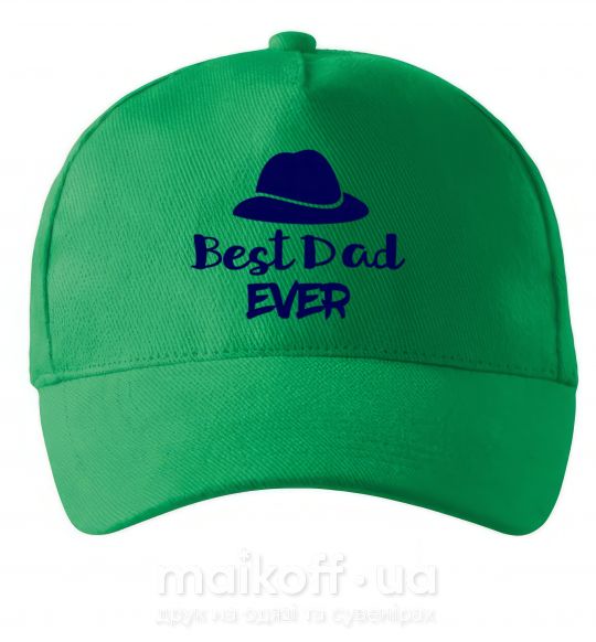 Кепка Best dad ever - шляпа Зеленый фото