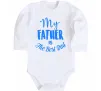 Детский боди My father is the best dad Белый фото