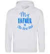 Чоловіча толстовка (худі) My father is the best dad Сірий меланж Чоловіча толстовка (худі) My father is the best dad Сірий меланж фото