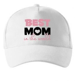 Кепка Best mom in the world (большие буквы)
