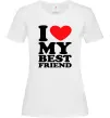 Жіноча футболка I love my best friend Білий Жіноча футболка I love my best friend Білий фото